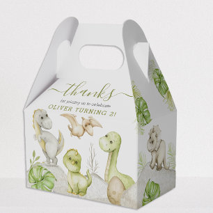 Ballotins Fête d'anniversaire de dinosaures à l'aquarelle po