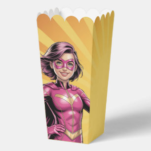 Ballotins Fête d'anniversaire de fille super-héroïne rose