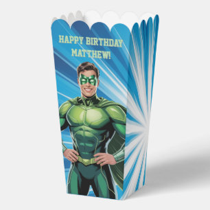 Ballotins Fête d'anniversaire de garçons super-héros verts