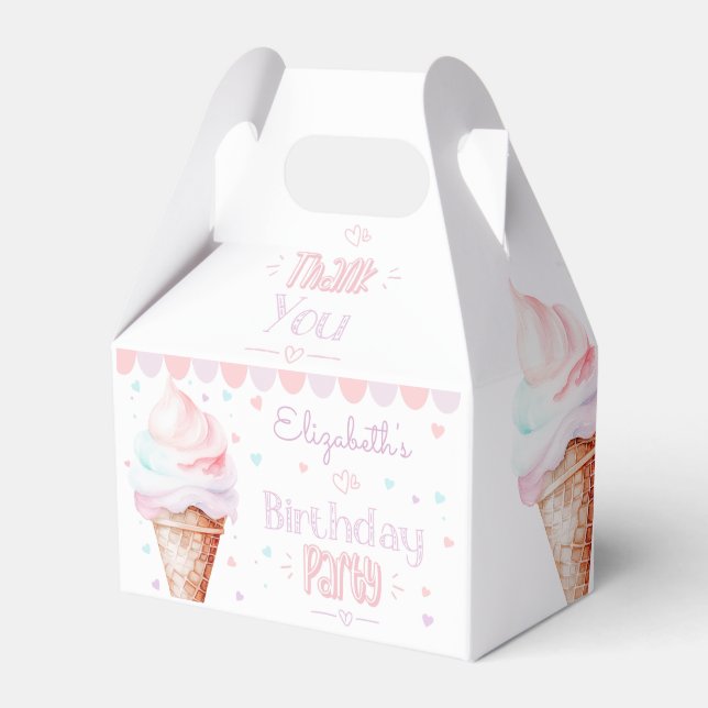Ballotins Fête d'anniversaire de la crème glacée (Verso)