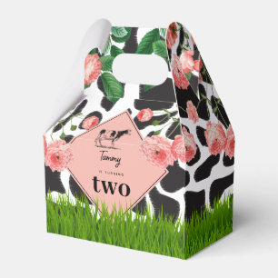 Ballotins Fête d'anniversaire de la ferme de vache noire et