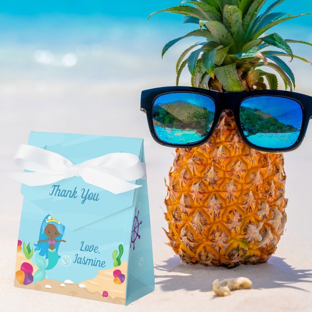 Ballotins Fête d'anniversaire des filles de sirènes afro-amé (Créateur téléchargé)