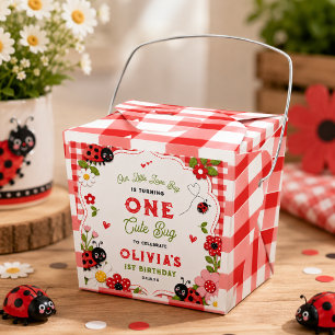 Ballotins Fête d'anniversaire d'une coccinelle florale One C