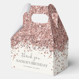 Ballotins Fête d'anniversaire florale Blush Or Moderne