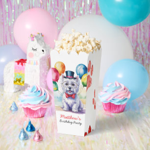 Ballotins Fête d'anniversaire pour enfants avec un Westie en