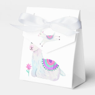 Ballotins Fête d'anniversaire pour enfants Lama aquarelle