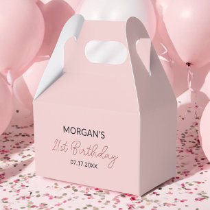 Ballotins Fête d'anniversaire Rougeur Rose Merci Nom