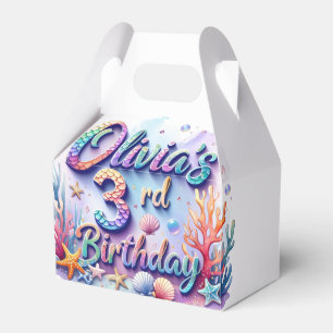 Ballotins Fête d'anniversaire Sirène Nom et âge personnalisé
