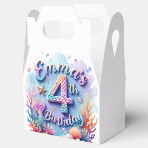 Ballotins Fête d'anniversaire Sirène Nom et âge personnalisé