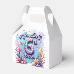 Ballotins Fête d'anniversaire Sirène Nom et âge personnalisé