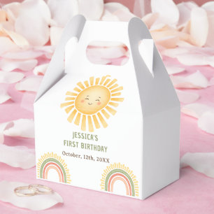 Ballotins Fête d'anniversaire soleil et arc-en-ciel