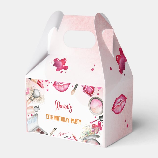 Ballotins Fête d'anniversaire spa beauté et maquillage (Verso)