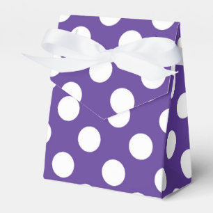 Ballotins Fête d'anniversaire Violet & Blanc pois