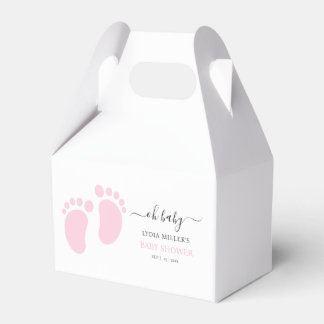 Ballotins Fête de Baby Shower aux Pieds de Bébé Rose, Baby S