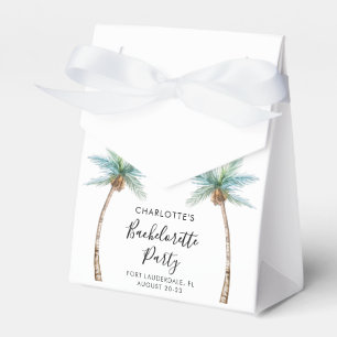Ballotins Fête de Bachelorette Côtière aux Palmiers Aquarell