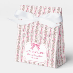 Ballotins Fête de bébé fille Love Shack ruban rose