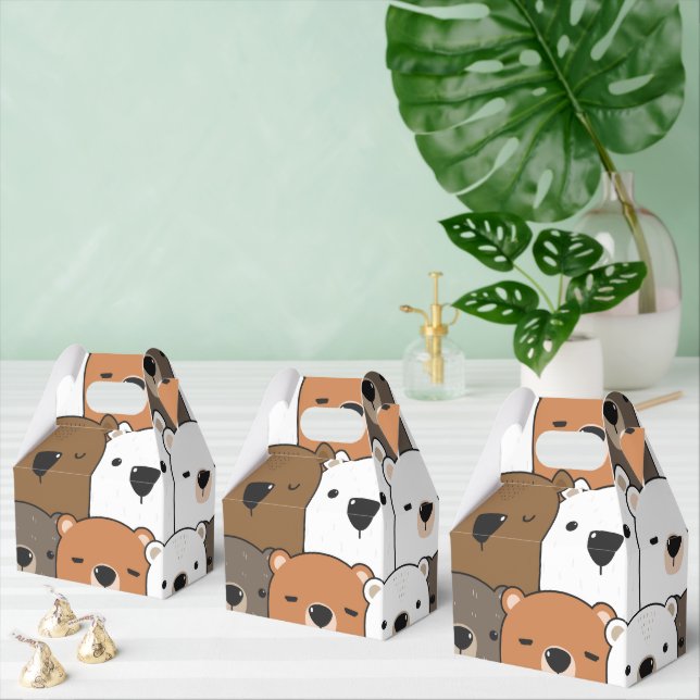 Ballotins fête de compagnie avec têtes d'ours mignonnes (Multiple)