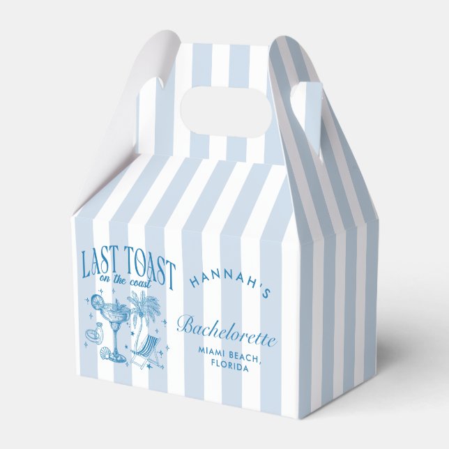 Ballotins Fête de Fiançailles Côtière Moderne Cocktail Bleu (Verso)