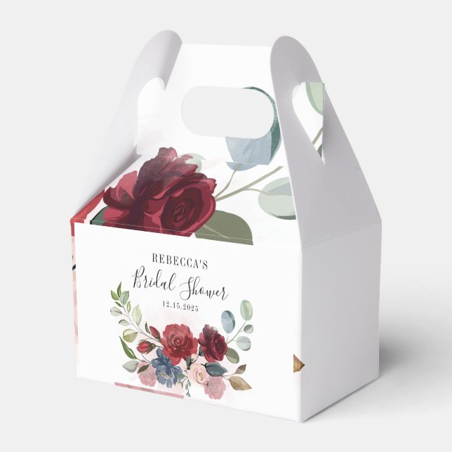 Ballotins Fête de Fiançailles Florale Rustique Rose (Verso)