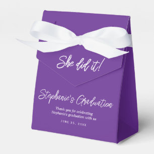 Ballotins Fête de fin d'études Élégante Violette Elle a Réus