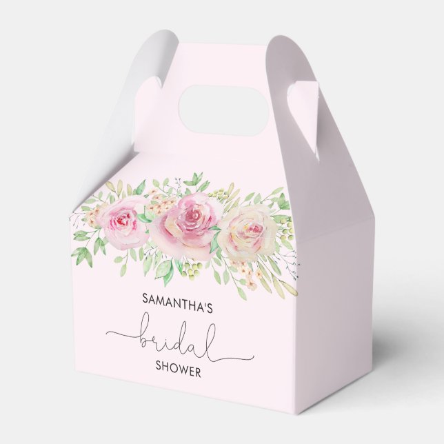 Ballotins Fête de mariage élégante avec des roses (Verso)