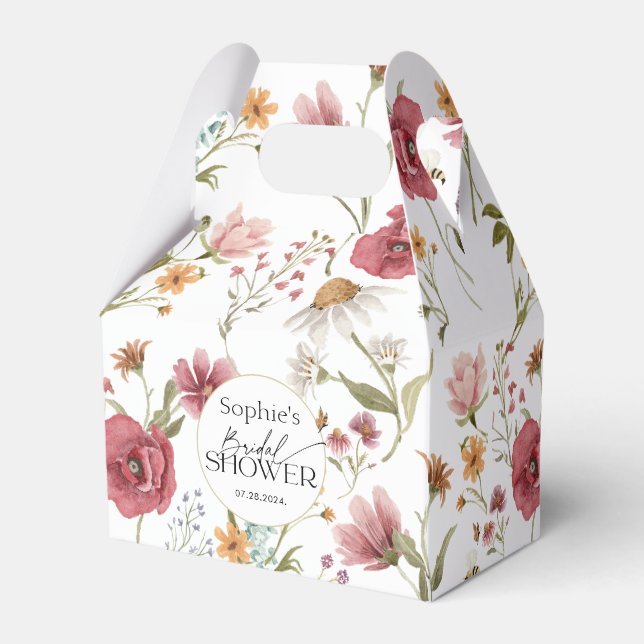 Ballotins Fête de mariage floral  (Arrière)