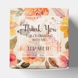 Ballotins Fête de mariage Floral Automnal Aquarelle
