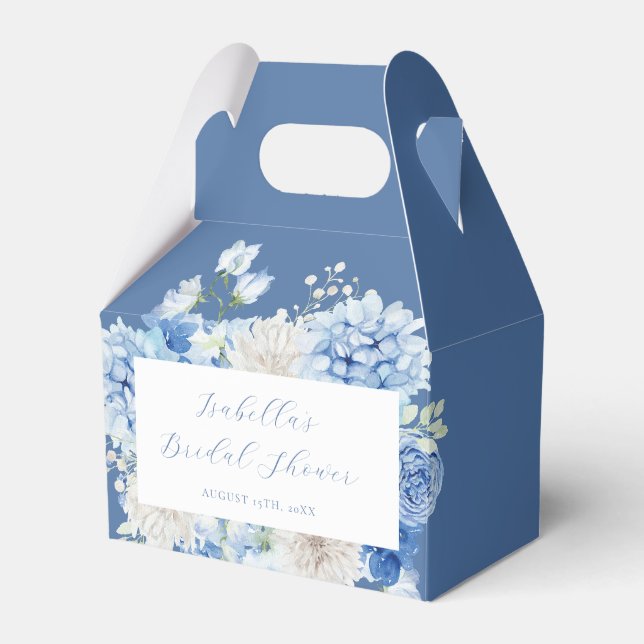 Ballotins Fête de mariage Florale Bleue (Verso)