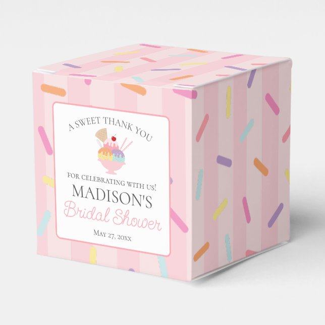 Ballotins Fête de Mariage Glace Crème Scoop Sucrée (Verso)