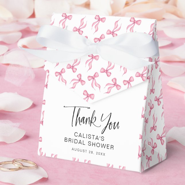 Ballotins Fête de mariage personnalisée Coquette Ruban Rose (Mariage)