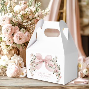 Ballotins Fête de naissance Fille au Ruban Rose Floral