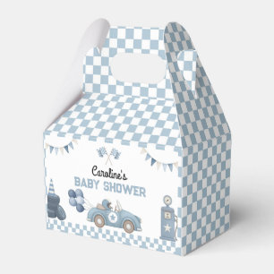 Ballotins Fête de naissance garçon voiture de course bleue