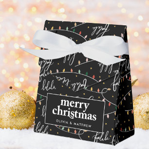 Ballotins Fête de Noël Fa La La Elegant Motif amusant