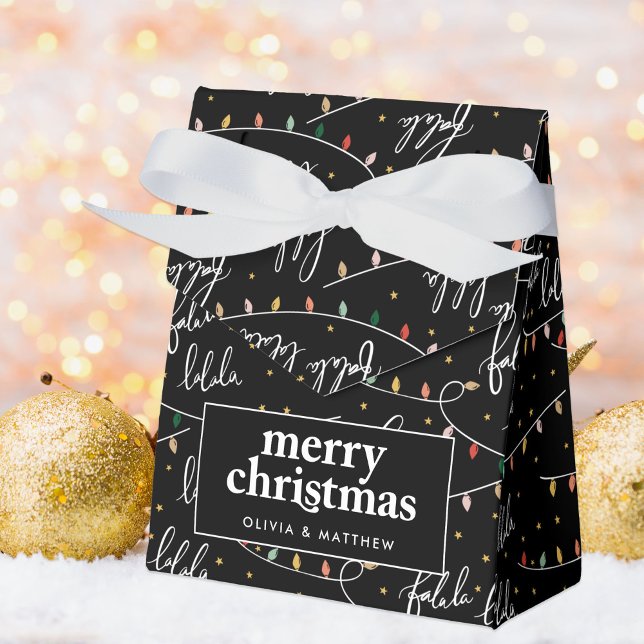 Ballotins Fête de Noël Fa La La Elegant Motif amusant (Créateur téléchargé)
