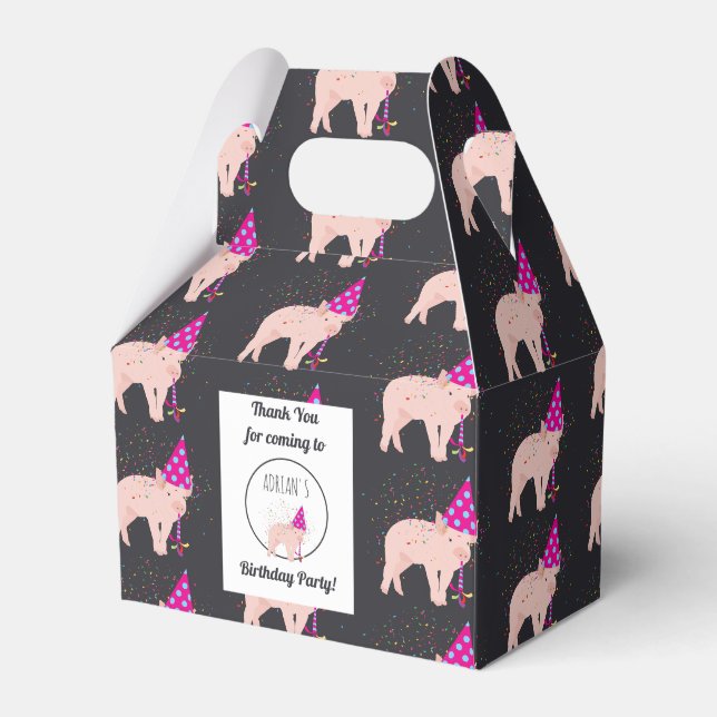 Ballotins Fête de porc - Animaux ayant une fête (Verso)