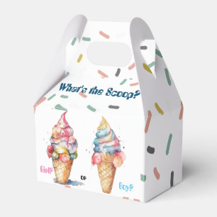 Ballotins Fête de révélation de genre de crème glacée