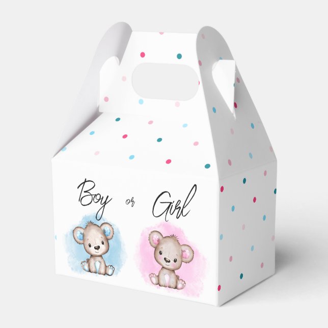 Ballotins Fête de révélation de genre garçon ou fille (Verso)
