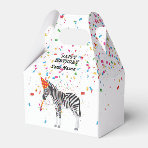Ballotins Fête de zèbre - Animaux à la fête d'anniversaire
