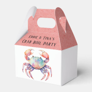 Ballotins Fête d'ébullition du crabe à l'aquarelle tendance