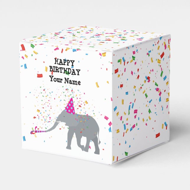 Ballotins Fête des éléphants - Animaux à la fête d'anniversa (Verso)
