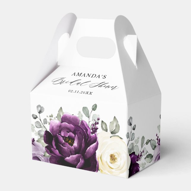 Ballotins Fête des mariées blanche d'aubergine de prune viol (Arrière)