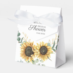 Ballotins Fête des mariées de script de tournesol floral Euc