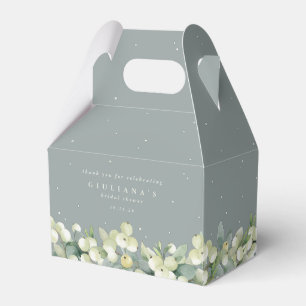 Ballotins Fête des mariées d'hiver Green Snowberry+Eucalyptu