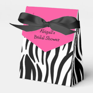 Ballotins Fête des mariées d'impression rose Zebra personn