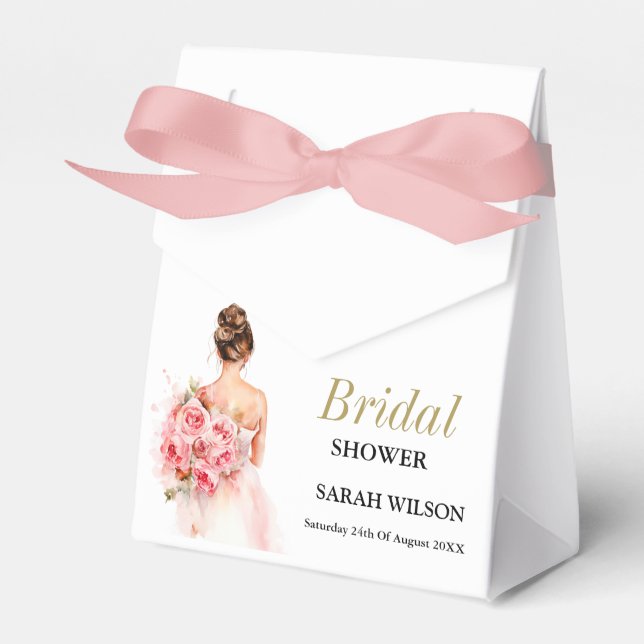 Ballotins Fête des mariées du Mariage d'aquarelle Blush (Verso)