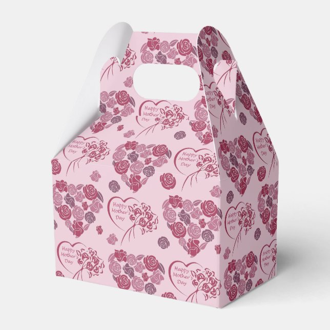 Ballotins Fête des mères Motif de bouquet de coeur (Verso)