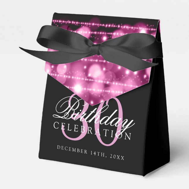 Ballotins Fête du 30e anniversaire étincelle rose (Verso)