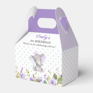 Ballotins Fête du premier anniversaire de l'éléphant lilas L