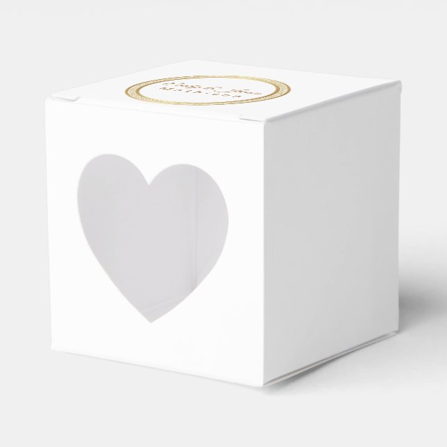Ballotins Fête Faveur Box-Gold Cercle éternel (Verso)