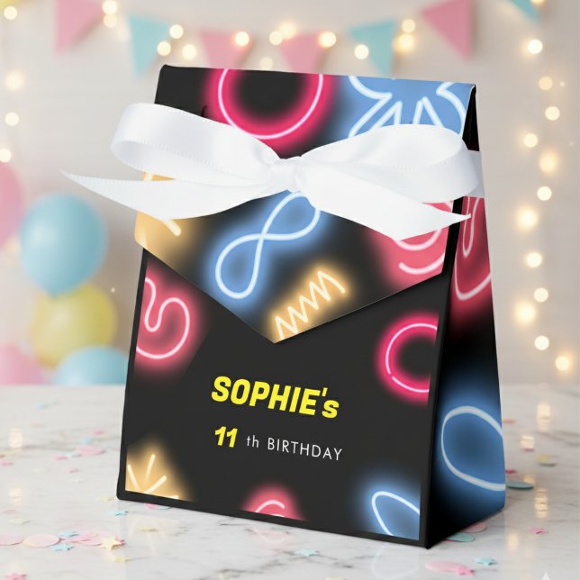 Ballotins Fête laser d'anniversaire de néon fou (Créateur téléchargé)